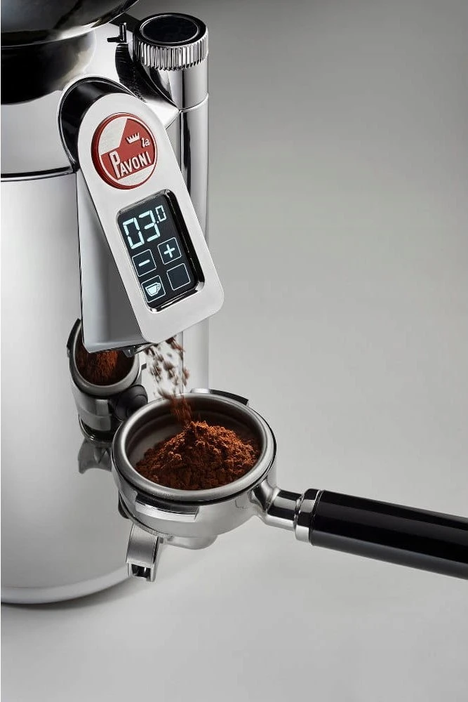 Kavamalė La Pavoni Cilindro Espresso Coffee Grinder - Sidabrinis