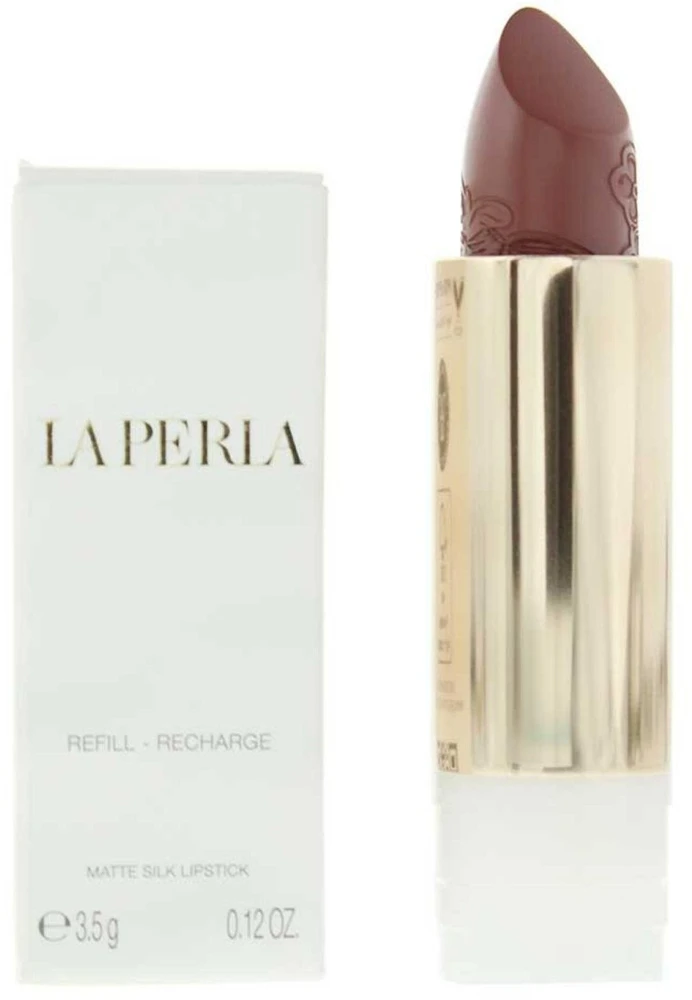 La Perla Matte Silk Matte Kreminis Lipstick 111 Auburn Raudona Refill 3.5 g