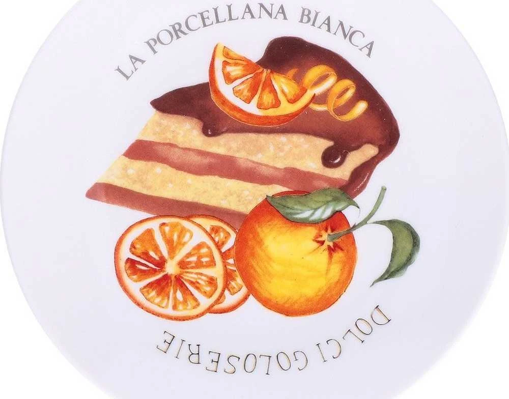 La Porcellana Bianca 6 goloserie torto lėkščių rinkinys - baltas, 17,5 cm