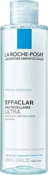 La Roche-Posay Effaclar Purifying Micellar Vanduo For Oily Skin micelinis vanduo jautriai ir riebiai odai, 200 ml