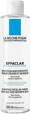La Roche-Posay Effaclar Purifying Micellar Vanduo For Oily Skin micelinis vanduo jautriai ir riebiai odai, 200 ml