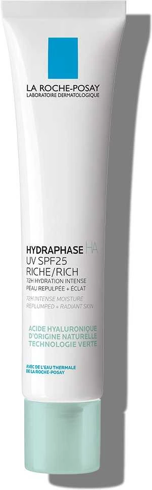 La Roche-Posay La Roche Hydraphase Ha Rich SPF 25 apsauginis veido kremas normaliai ir sausai odai, 40 ml