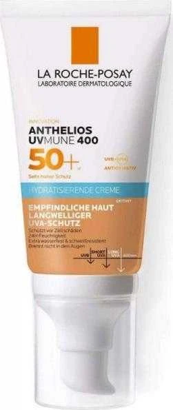 La Roche-Posay Anthelios UVMune 400 Hydrating Kreminis SPF 50+ apsauginis kremas nuo saulės jautriai veido odai, 50 ml