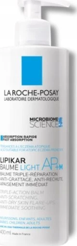 La Roche Posay Lipikar Baume Light AP+M trigubo poveikio losjonas sausai ir jautriai odai, 400 ml