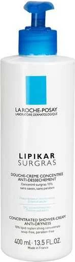 La Roche-Posay La Roche Lipikar Surgras Concentrated Shower-Kreminis kūno prausiklis, 400 ml