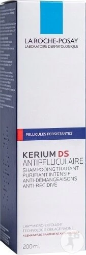 La Roche-Posay LRP Kerium DS Nuo pleiskanų Šampūnas šampūnas nuo pleiskanų, 200 ml