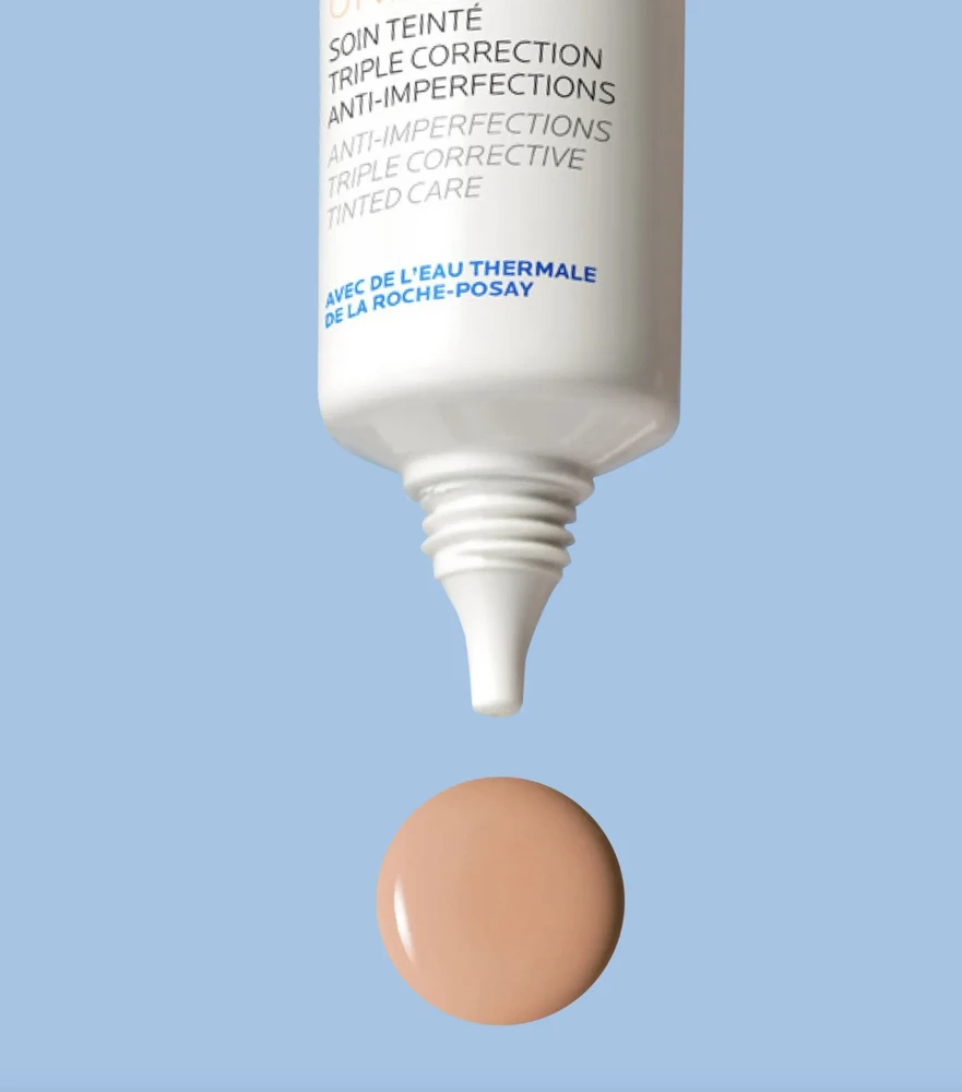 La Roche-Posay Effaclar Duo+ M Unifiant lengvos tekstūros itin intensyviai drėkinantis kremas su atspalviu, atspalvis: Medium, 40 ml