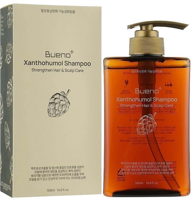 Bueno Xanthohumol Hair Šampūnas Strengthening Anti-Hair Loss plaukų šampūnas, 500 ml