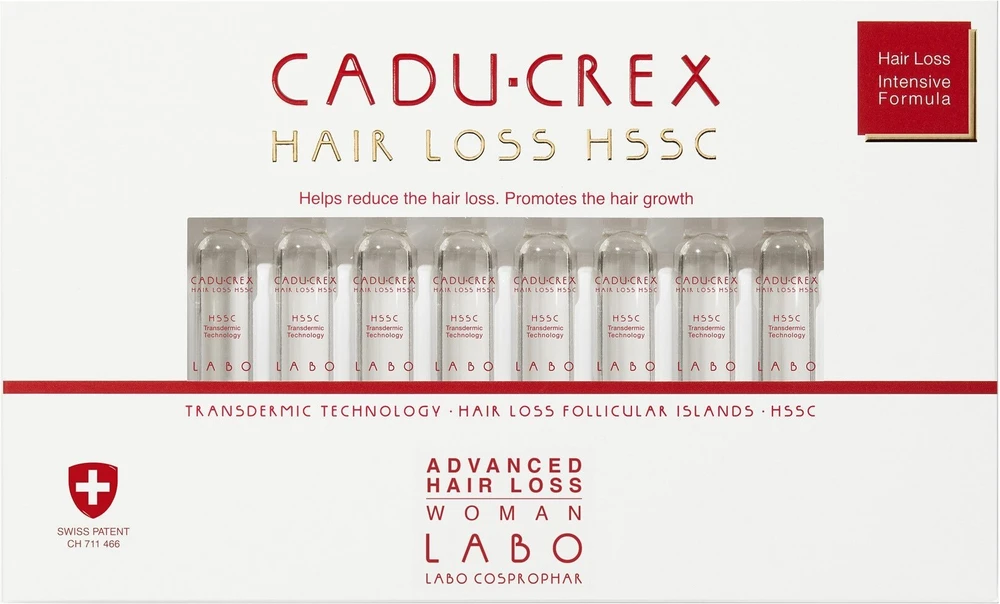 Labo Suisse Labo Cadu-Crex Advanced Stage Anti-Hair Loss Ampoules Treatment Serum For Scalp For Women, 20 vnt. 3.5 ml