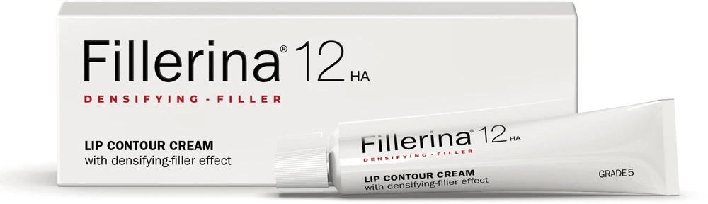 Labo Fillerina 12HA tankinantis užpildas, 5 laipsnio, drėkinantis ir stangrinantis lūpų kontūro kremas, 15 ml