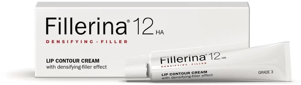 Labo Suisse Labo Fillerina 12HA tankinantis užpildas, 3 laipsnio, drėkinantis ir stangrinantis lūpų kontūro kremas, 15 ml