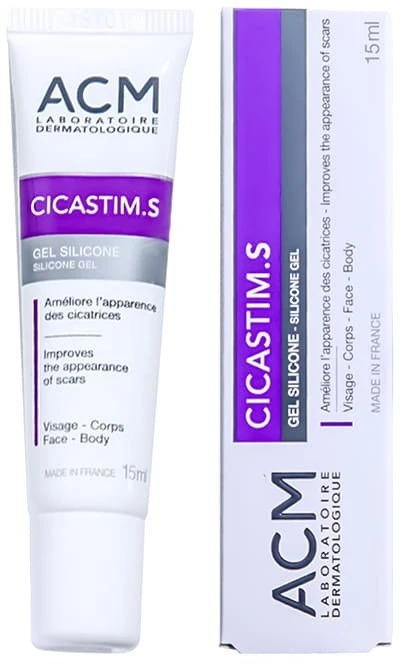 „Laboratoire ACM“, „Cicastim S“, prieš žymes, gelis, veidui ir kūnui, 15 ml