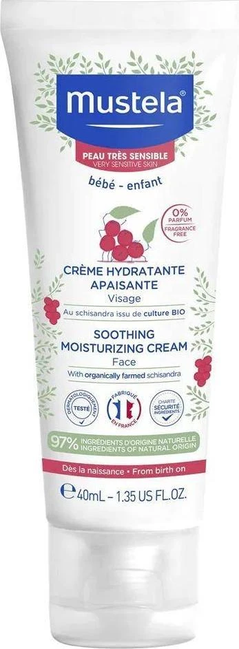 "Mustela Baby" drėkinamasis veido kremas 40ml