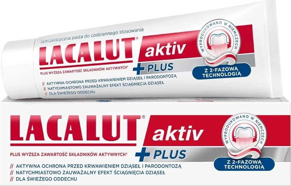 Lacalut Lacalut Aktiv Plus dantų pasta 75 ml