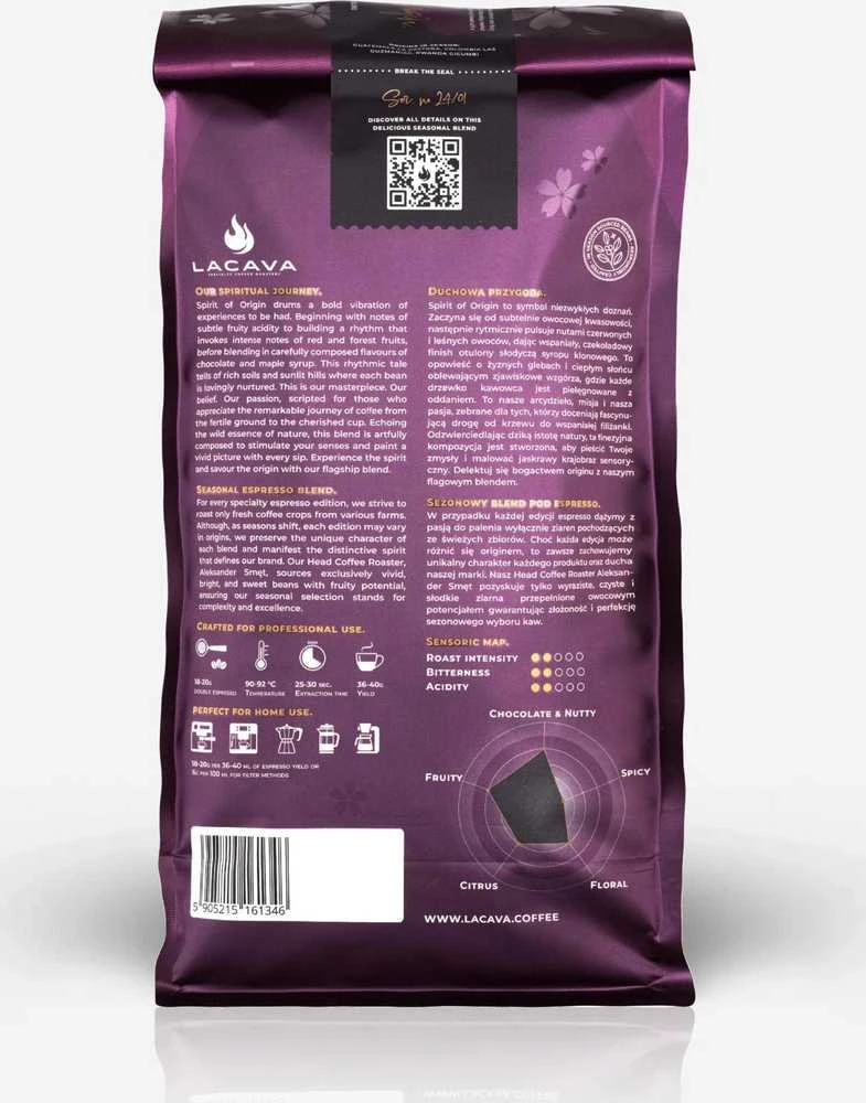 LaCava – Spirit of Origin Espresso 1kg
