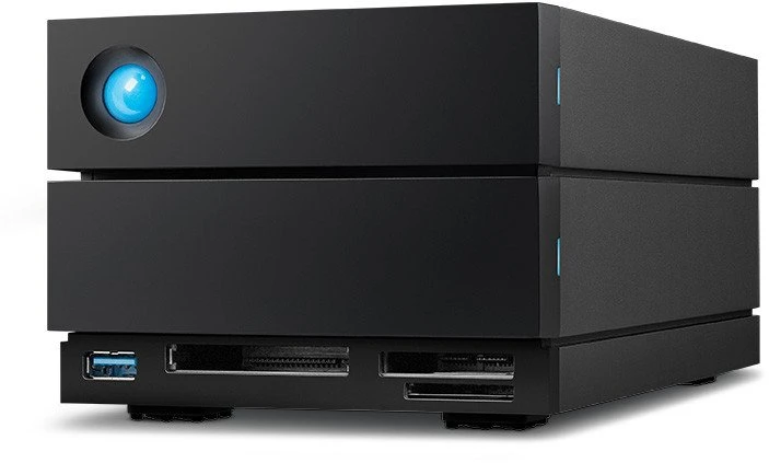 Kietasis diskas LaCie 2big Dock 48TB diskų masyvas, stacionarus kompiuteris, juodas