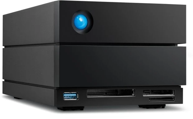 Kietasis diskas LaCie 2big Dock 48TB diskų masyvas, stacionarus kompiuteris, juodas