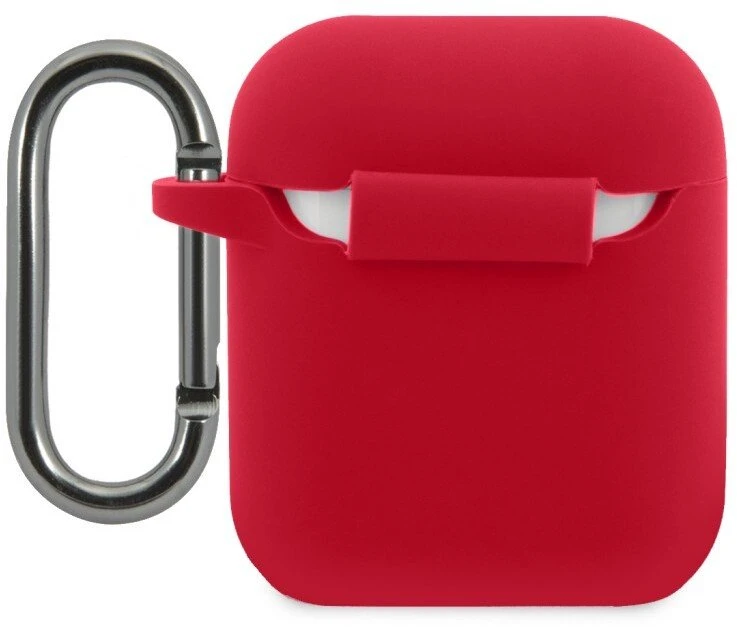 Lacoste Dėklas na ausinės Apple Airpods 1/2 Liquid silikoninis Glossy Printing Logo dėklas Raudona [kod produktu: ]