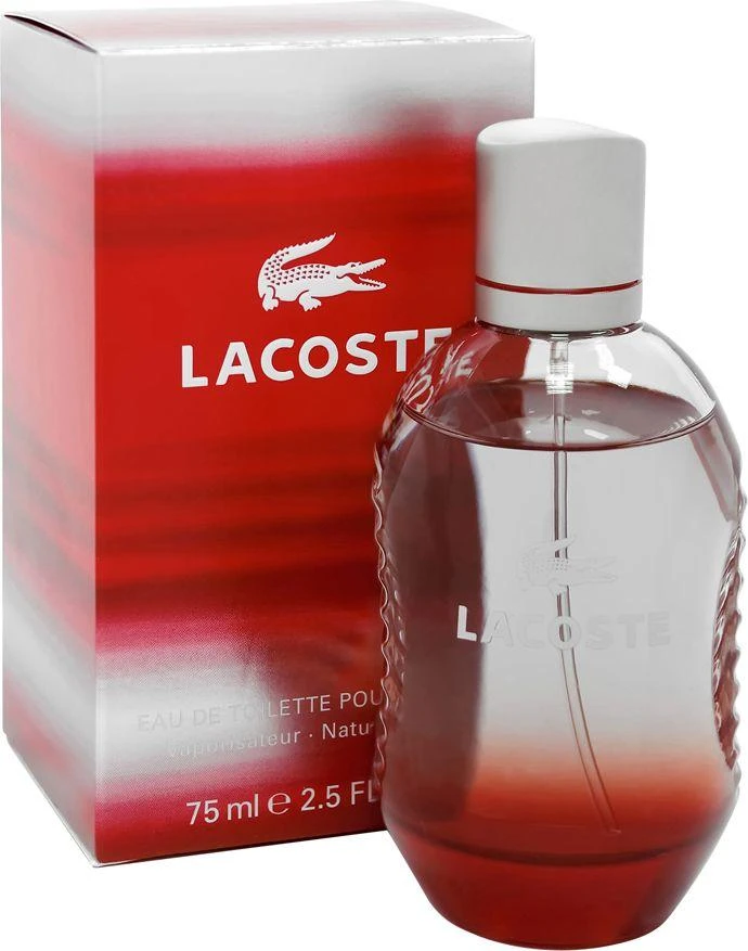 Lacoste Raudona EDT tualetinis vanduo vyrams, 75 ml