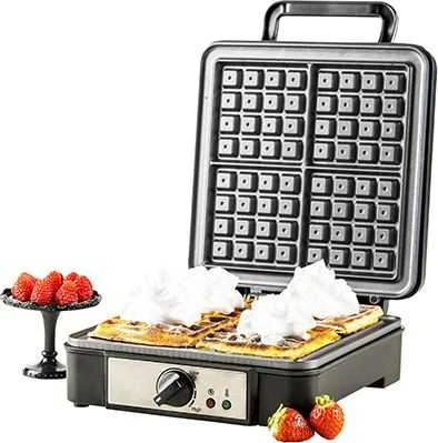 Adler | Vaflinė | AD 3049 | 1200 W | Number of pastry 4 | Belgium | Juodas