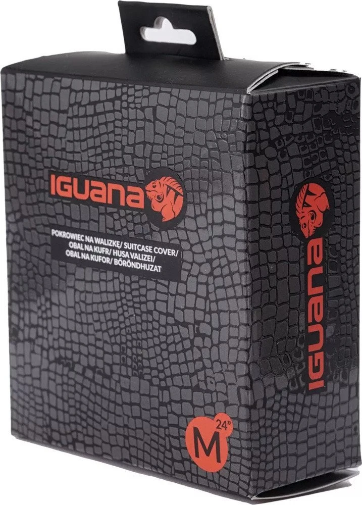 Iguana Borge M dėklas lagaminui, juodas, 24"