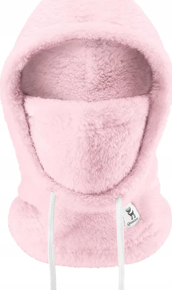 Qunature Arctic Velvet Ski Balaclava Size L – Rožinė