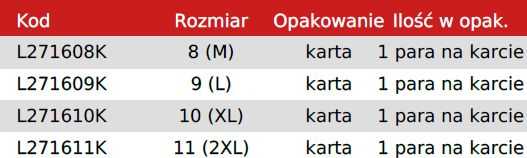 Lahti Pro Rękawice Juodos ožkos odos pirštinės l271608p, kortelė, "8", ce, lahti