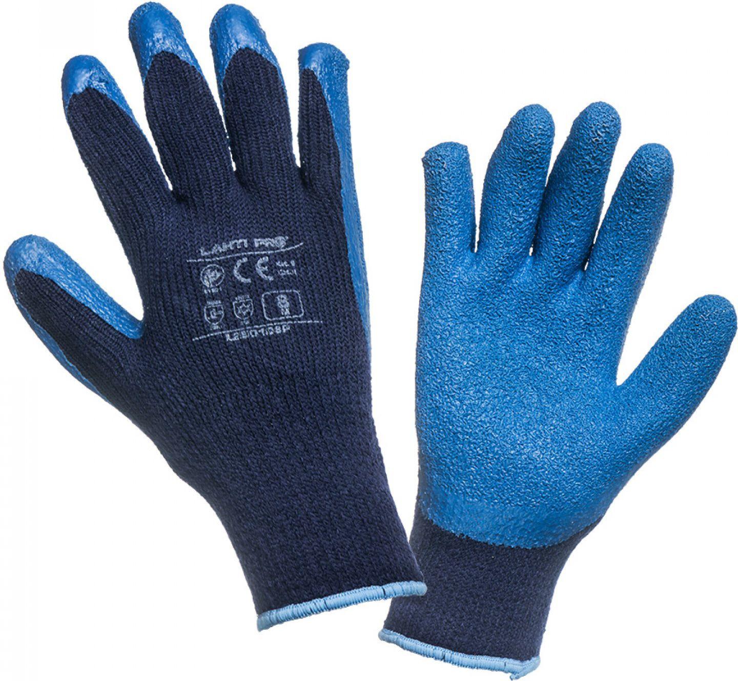 Lahti Pro Rękawice Izoliuotos pirštinės mėlynos l250110p, kartonas, "10", ce, Lahti