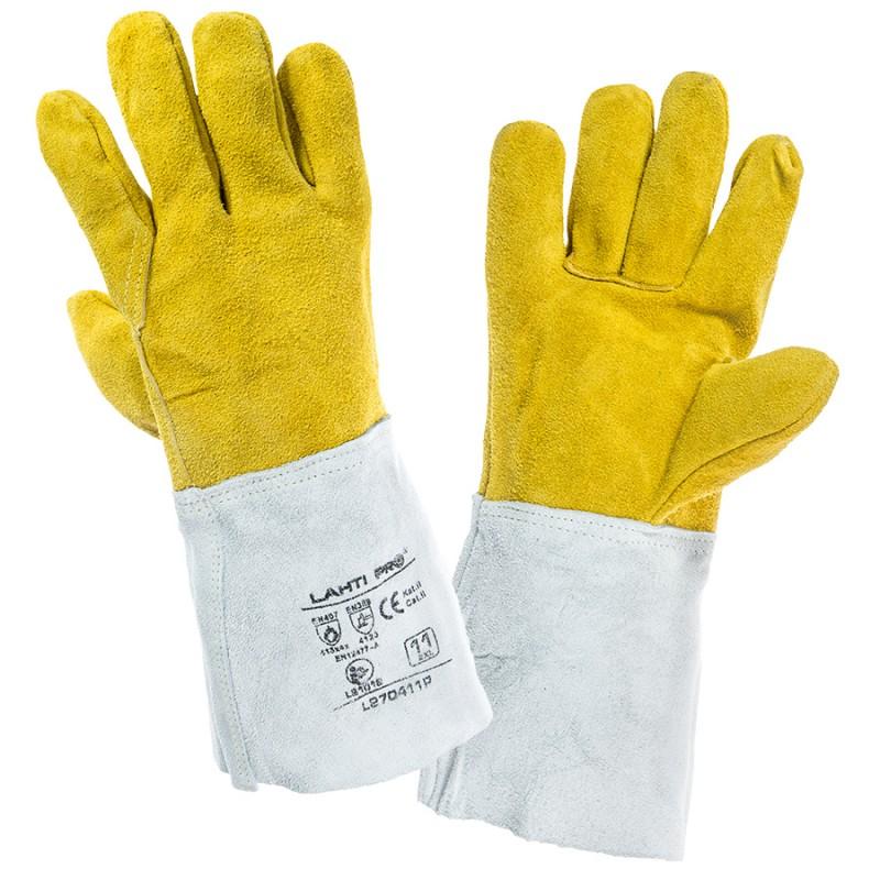 Lahti Pro Rękawice Odinės pirštinės, suvirintos, l270411p, kartonas, "11", ce, Lahti