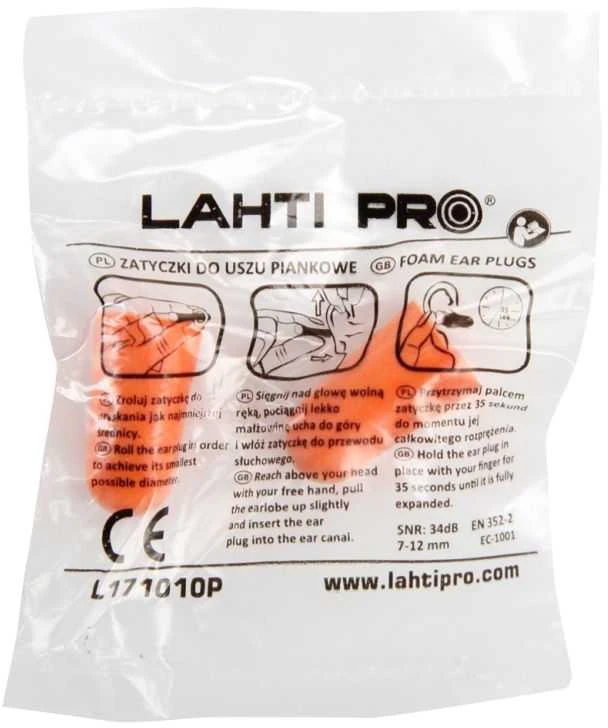 Zatyczki Putplasčio ausų kamštukai l171010p, 5 poros, kartonas, CE, Lahti