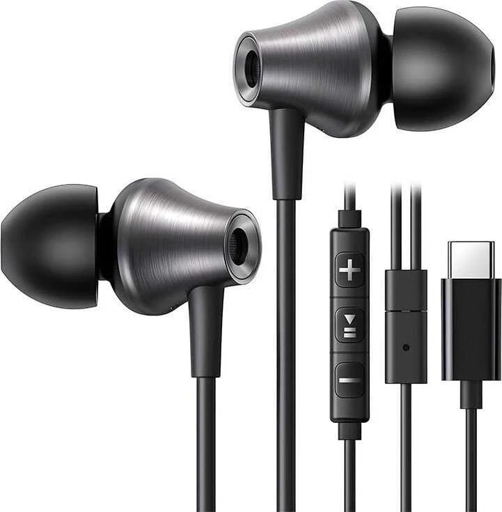 Laidinės Ugreen EP105 į ausis įdedamos ausinės, USB-C, 1,2 m (juodos)
