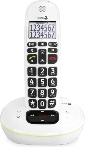 Doro PhoneEasy 312cs telefonas su dideliu mygtuku, juodas