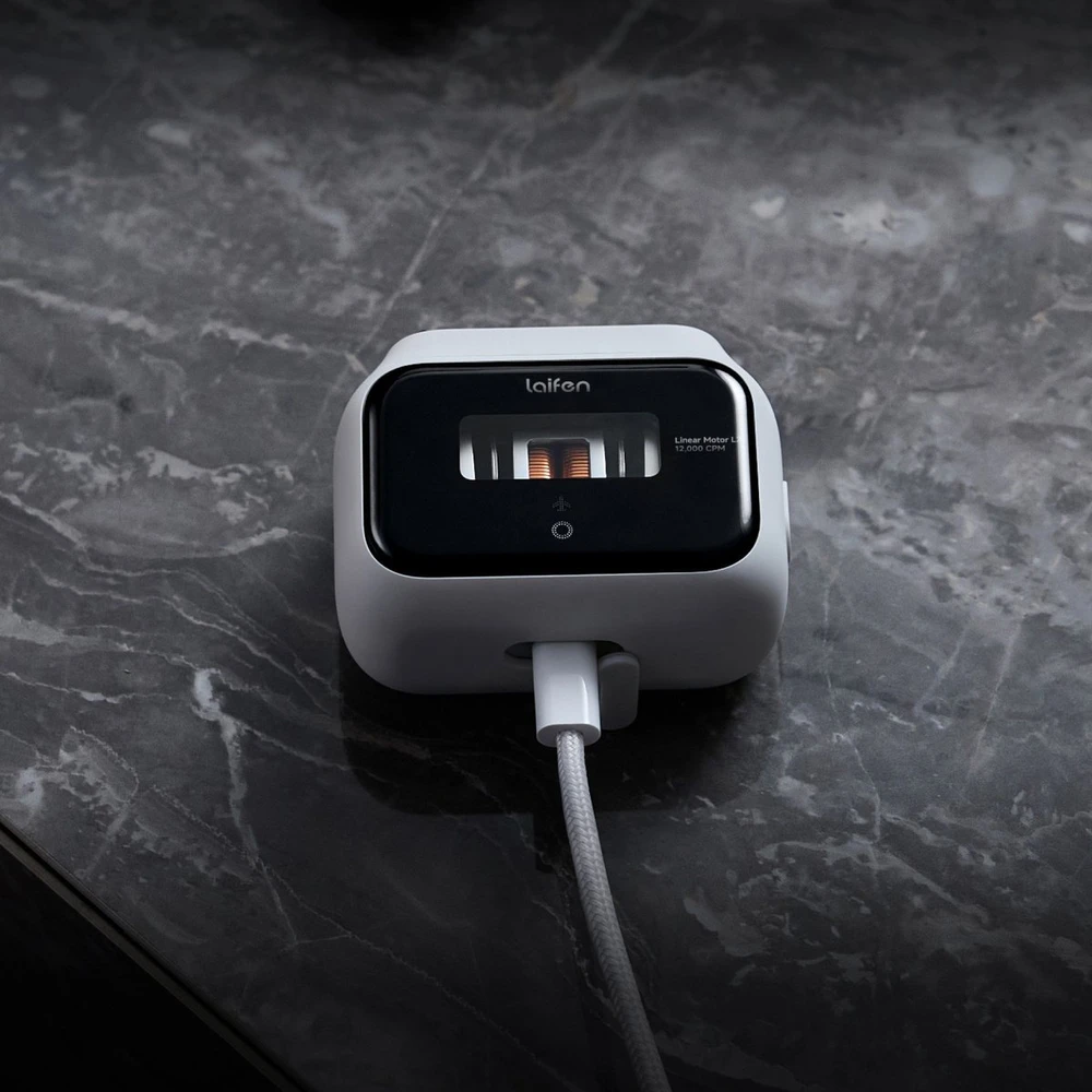 Laifen P3 ABS Barzdaskutė Foliowa IPX7 USB-C Bez podrażnień Pordóżna 24k Balta