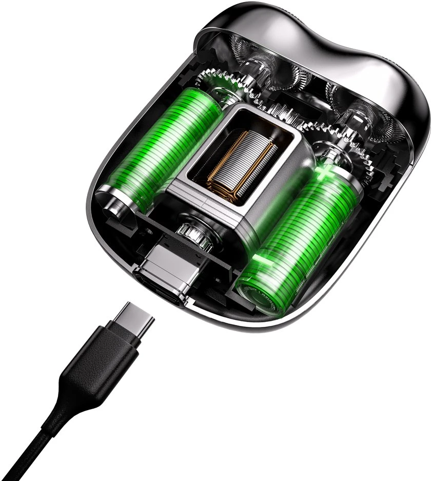 Laifen Yoose Mini 2.0 barzdaskutė, elektros mašinėlė vyrams, IPX7, USB-C, kelioninė, žalia