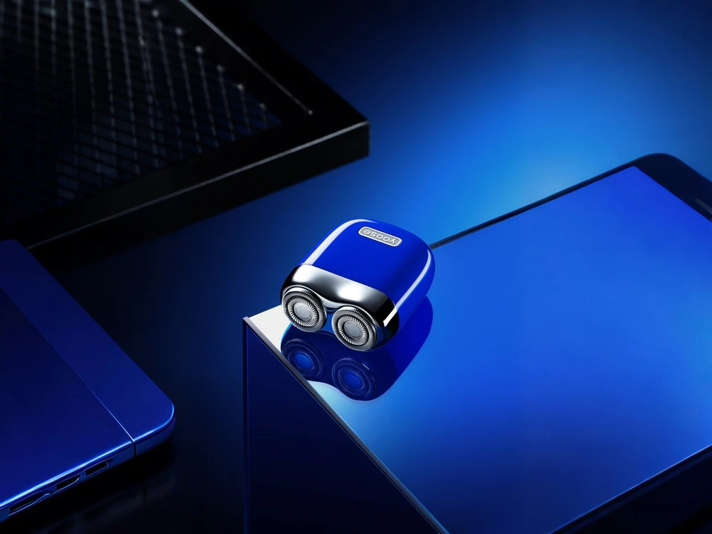 Laifen Barzdaskutė, maszynka elektrinė vyriška Yoose Mini 2.0 IPX7, USB-C, podróżna, mėlyna