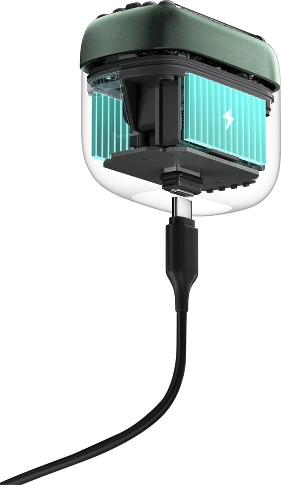Laifen Barzdaskutė Yoose Mini 5, maszynka elektrinė vyriška, IPX7, USB-C, podróżna, žalia