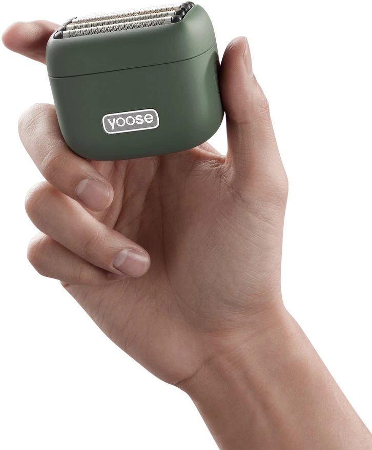 Laifen Barzdaskutė Yoose Mini 5, maszynka elektrinė vyriška, IPX7, USB-C, podróżna, žalia
