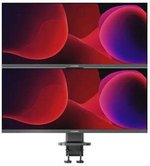 Laikiklis Alogic „Elevate 34“ dvigubas vertikalus monitoriaus stovas, pilkas
