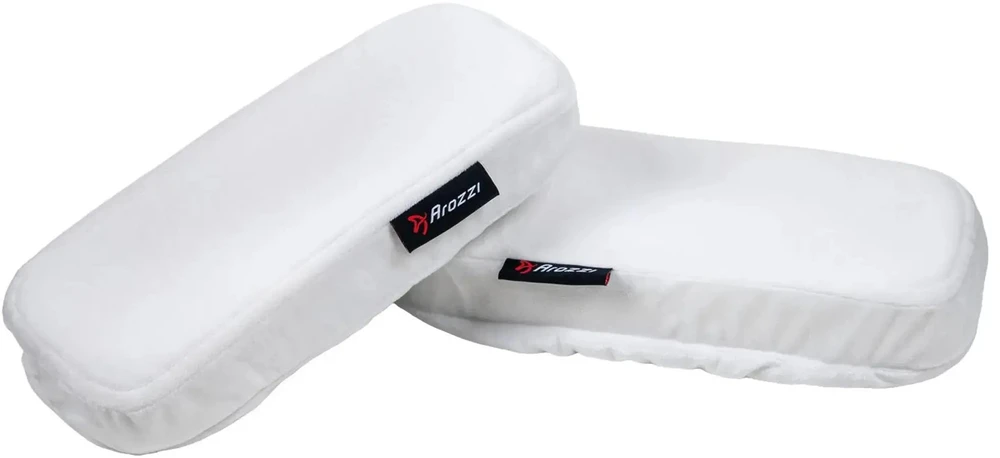 Arozzi - Memory Foam Armrest Pads - Baltas (AZ-MFPAD-WT)
