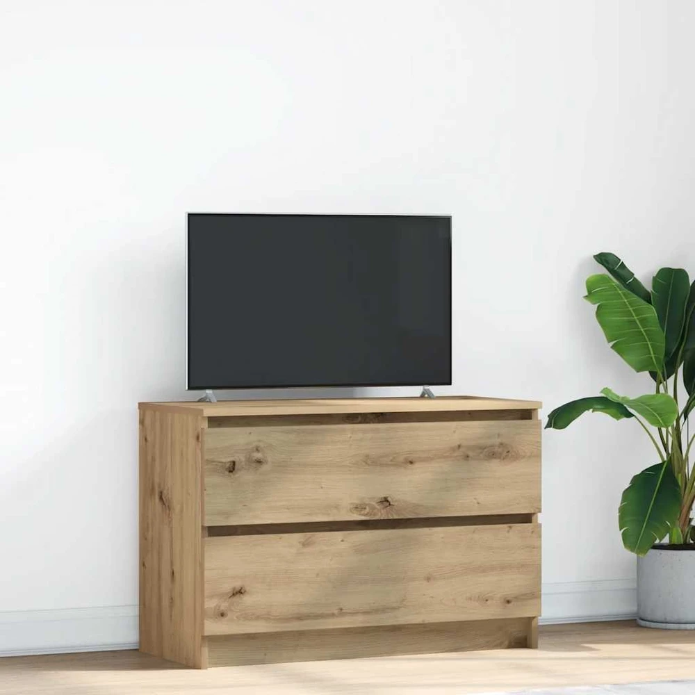 TV staliukas Televizoriaus spintelė, artisano ąžuolo, 80x35x54 cm, mediena