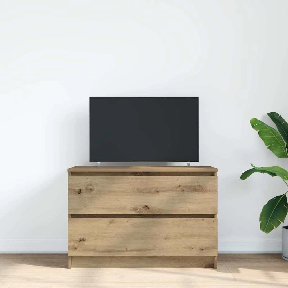 TV staliukas Televizoriaus spintelė, artisano ąžuolo, 80x35x54 cm, mediena