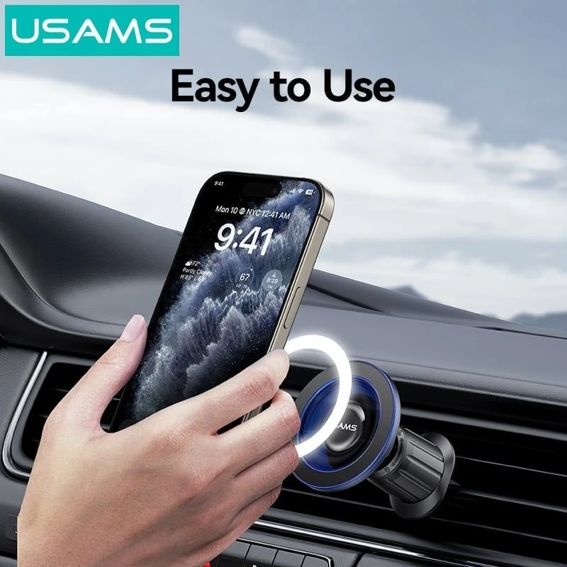 Automobilinis laikiklis USAMS ZJ081 magnetinis, skirtas oro išleidimo angai
