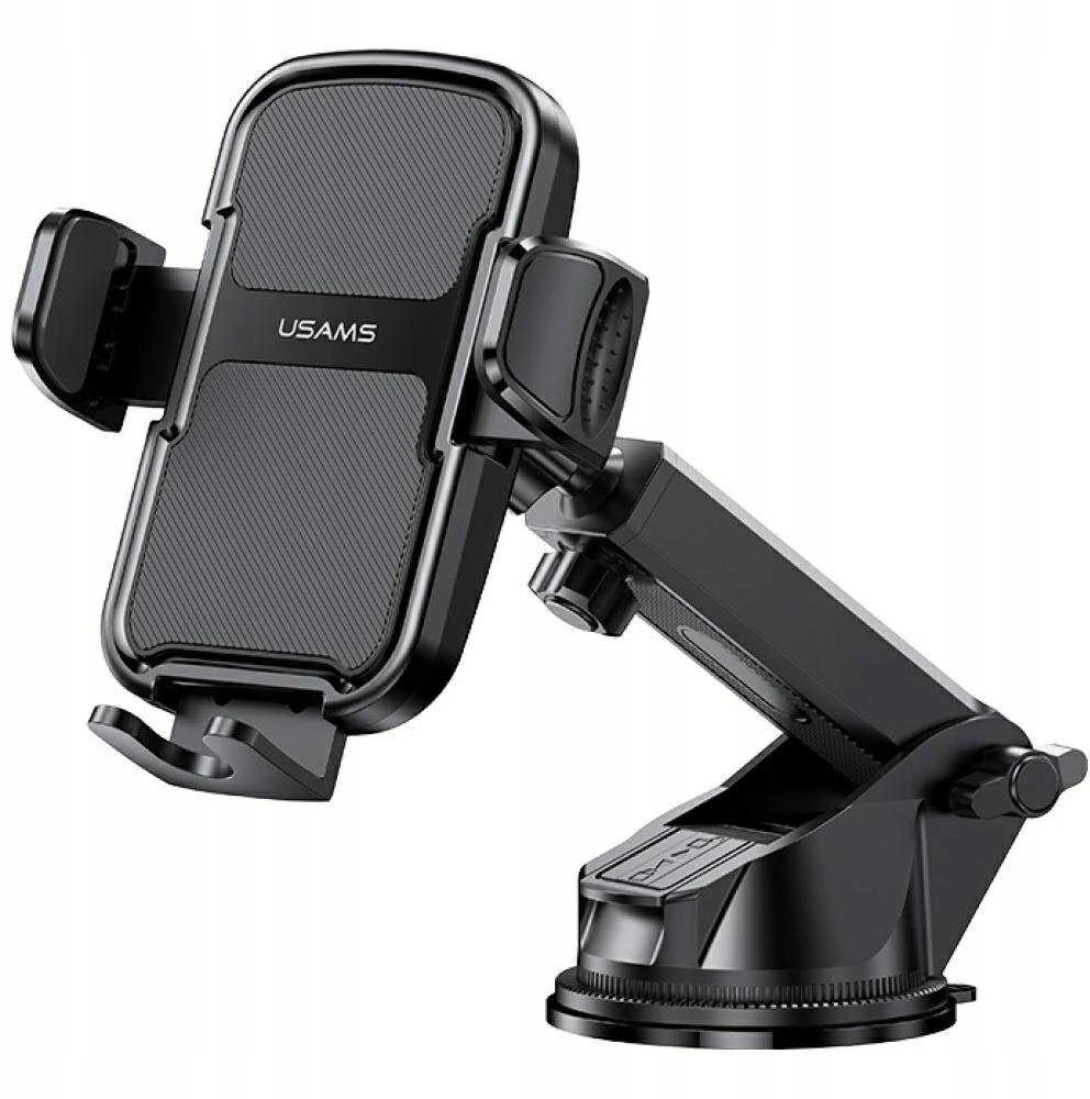 Car holder USAMS ZJ086 for windshield/dashboard juodos spalvos
