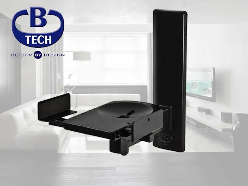 Laikiklis B-Tech Clamp sieniniai laikikliai garsiakalbiams juodi 2 vnt. (BT77/B)