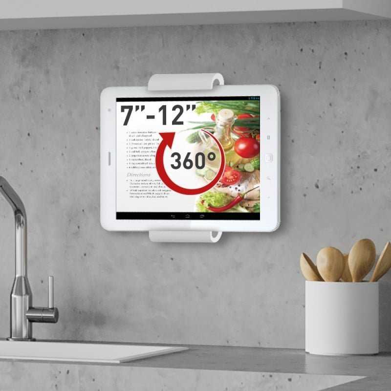 Laikiklis Barkan Laikiklis Ścienny na Planšetė 7-12 Obrotowy 360 Baltas