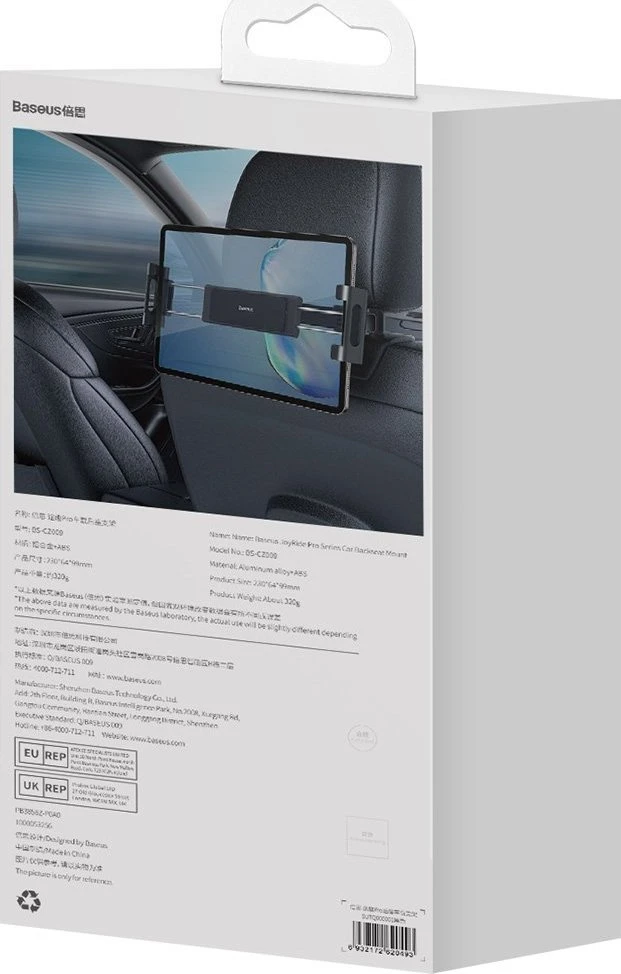 Baseus JoyRide Pro galinės sėdynės laikiklis planšetiniam automobiliui (juodas)