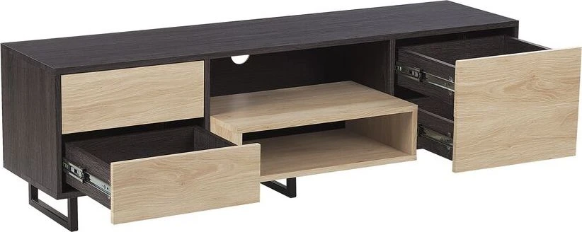 Beliani TV staliukas MAINE ruda / juoda