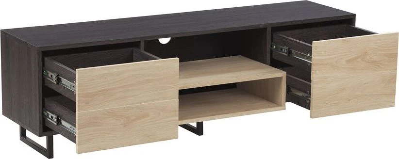 Beliani TV staliukas MAINE ruda / juoda
