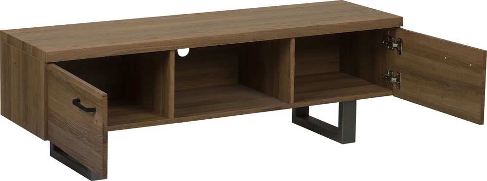TV staliukas Beliani TV spintelė TIMBER tamsiai ruda