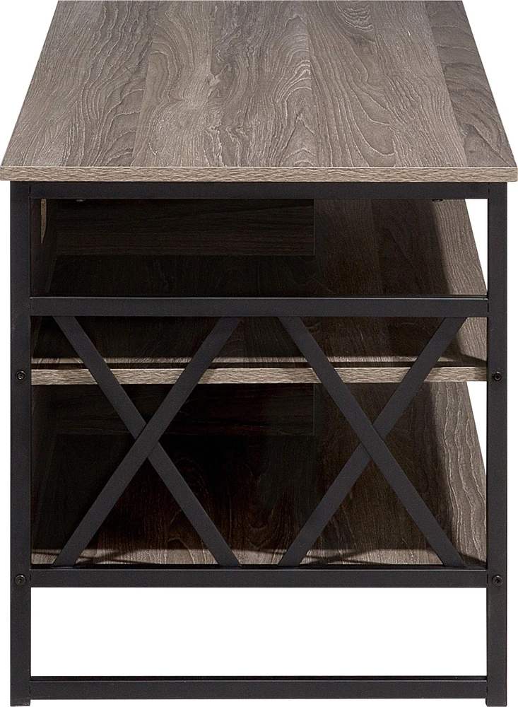 Beliani TV spintelė CARLISLE smėlio pilkumo spalvos